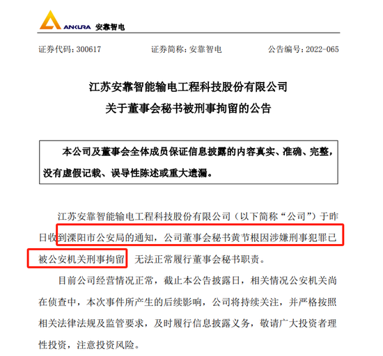 太难了！在安靠智电干了3个月董秘，被老板送进去了